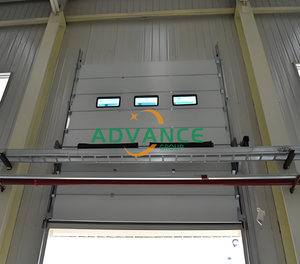Porte sectionnelle industrielle isolée en acier galvanisé <span class=keywords><strong>4M</strong></span> X <span class=keywords><strong>4M</strong></span> certifiée CE Advance, taille personnalisée - Product Image 3