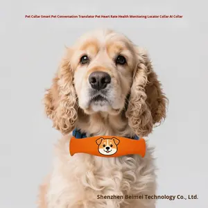 Collier intelligent pour animaux de compagnie avec traducteur humain-animal, motif visage de chien, matériau ABS, surveillance de la fréquence cardiaque, suivi de santé, positionnement IA - Product Image 2