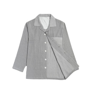 Pyjamas à manches longues <span class=keywords><strong>pour</strong></span> femmes et hommes en coton double <span class=keywords><strong>couche</strong></span>, respirants et confortables <span class=keywords><strong>pour</strong></span> l'été, le printemps et l'automne - Product Image 4