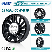 Ventilateur axial industriel 24V DC 5910PL-05W-B19 pour armoire de commande, refroidissement d'équipement, pièce de rechange pour ventilation