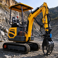Mini Excavator Crawler Digger Scavatore Zero Tail Digger Excavator Cina untuk Dijual