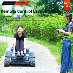 เครื่องตัดหญ้าแบบขับเคลื่อนด้วยตัวเอง รุ่น 550 ควบคุมด้วยรีโมท แบบตีนตะขาบ สำหรับทุกสภาพพื้นผิว ล้อคู่ พร้อมอุปกรณ์กวาดหิมะเสริมแบบปรับกำลังได้ - Product Image 2