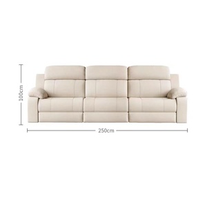 Modern Electric Leisure Sofa, <strong>Smart</strong> 3-seater Home Theater <strong>Furniture</strong> with Multifunctional Massage, Cooling, and Folding Features. - Product Image 4