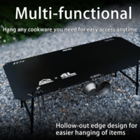 Exclusif pour la tente de toit EZNEST, table de camping pliable en aluminium tactique légère de 4,6 kg