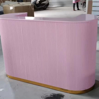 Meilleures ventes : comptoir de réception moderne personnalisé, comptoir de réception circulaire pour salon de manucure, mobilier de bureau