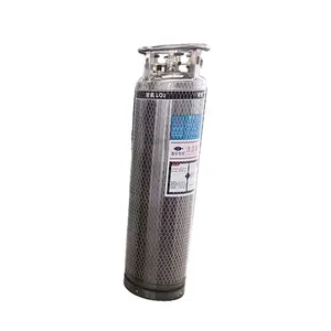 Liquid Nitrogen Oxygen Gas Dewar Tank 195L Vertical Cryogenic Gas Cylinder