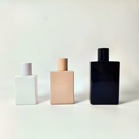 Flacon de parfum vide personnalisé 50 ml, boîte carrée, vaporisateur en verre 30 ml 100 ml, diffuseur à bâtonnets, sérigraphie de luxe