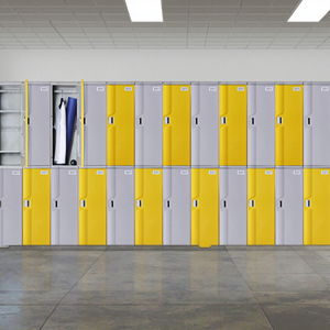 Armoire de rangement moderne pour salle de sport à domicile 2025 à 12 portes avec serrure électronique, design étanche et écologique pour vêtements et usage domestique - Product Image 3