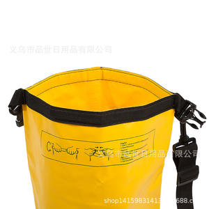 Sac seau imperméable en PVC pour l'extérieur, poignée souple jaune, pour le rafting, la randonnée, le canyoning, unisexe, adulte, enfant, personne âgée - Product Image 2