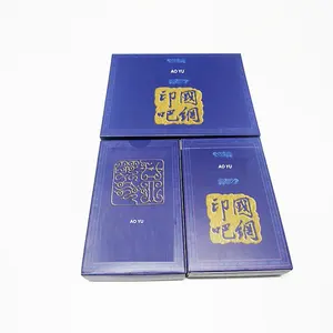 AYPC Customized 2 bags put in a Rectangular paper box with Shrink Wrapped Chinese 24 Solar Terms Advertising Playing Card