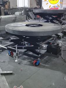 Escenario de Acero Eléctrico Antideslizante 360 °   Plataforma Giratoria Elevadora, Instalación Rápida y Estable para Conciertos - Product Image 2