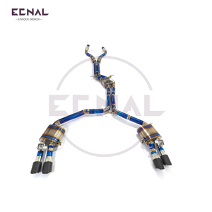 Système <span class=keywords><strong>d</strong></span>'échappement agressif en titane léger de 1,2 mm Ecnal pour Porsche Macan GTS <span class=keywords><strong>Turbo</strong></span> 2.9T 2020-2024 - Avant-Milieu-Arrière - Product Image 5