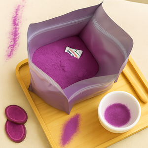 バルク供給 1kg 30g 100%純粋天然野生ヤム根ウベパウダー オーガニック紫ヤムパウダー - Product Image 1