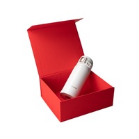 Scatola Regalo Pieghevole Magnetica in Cartone Nero di Lusso con Logo Personalizzato all'Ingrosso