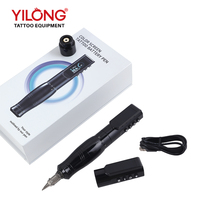 Machine à tatouer professionnelle sans fil à moteur sans noyau en aluminium, rechargeable, RCA, stylo pour art corporel, aiguille à cartouche