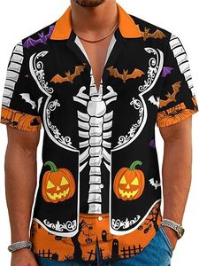 Men's Hawaiian <b>Shirt</b> Short Sleeve Alien UFO Floral Print Bamboo Fiber Polyester ODM Ultra-Thin Quick Drying Vacation Summer - Product Image 3