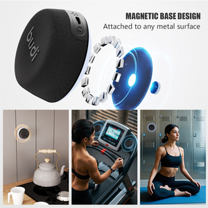 Budi xách tay mini Kim Loại không dây từ điện thoại di động chủ RGB Led Loa IPX6 không thấm nước cho 5.3 TWS loa siêu trầm ngoài trời - Product Image 4