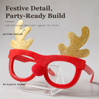 Nouvelles lunettes décoratives de Noël transfrontalières pour adultes et enfants, idéales comme cadeaux de Noël et articles de décoration de fêtes