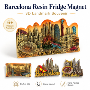 Imanes de Resina 3D Hechos a Mano, Imanes de Recuerdo de la Sagrada Familia, Estadio Gaudí, <span class=keywords><strong>Barcelona</strong></span>, España, para Refrigerador - Product Image 3