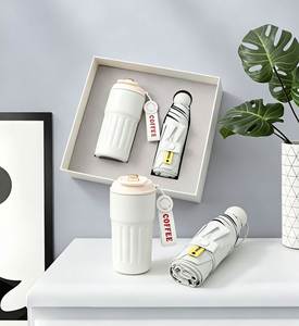 Coffret Cadeau d'Affaires Moderne et Minimaliste : Mug à Café, Parapluie, Power Bank Métallique en PU, Boîte Premium, Logo Personnalisable, Impression d'Entreprise - Product Image 4