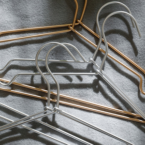 SHIMOYAMA Aluminum Clothes <strong>Hangers</strong> With Notches Durable Heavy Duty Metal Golden <strong>Hangers</strong> With Bar <strong>Non</strong> <strong>Slip</strong> Anti-Rust <strong>Hangers</strong> - Product Image 4