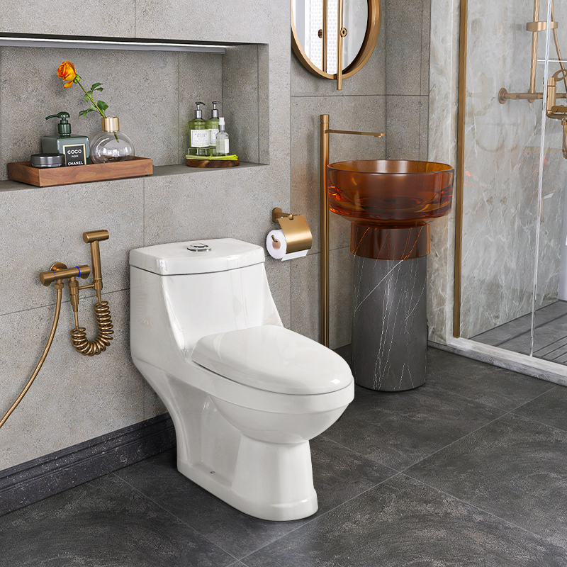 Goodone Kamar Mandi WC Modern Mangkuk Putih Keramik Toilet One Piece