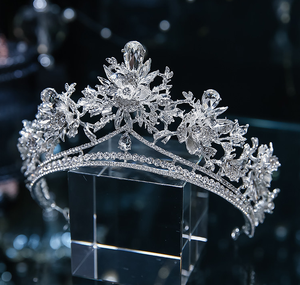 มงกุฎคริสตัลมิสยูนิเวิร์ส มงกุฎเจ้าสาว มงกุฎแต่งงาน เครื่องประดับศีรษะเจ้าสาว มงกุฎประกวดนางงามสำหรับราชินีและสตรี - Product Image 4