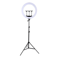 HQ21N anneau lumineux diffusion en direct streaming beauté photographie maquillage led 21 pouces aluminium trépied Tiktok Youbute Live studio light