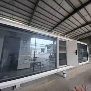 Hôtel modulaire moderne de luxe Pod <span class=keywords><strong>Prix</strong></span> direct d'usine Installation facile Structure en acier préfabriquée <span class=keywords><strong>Maison</strong></span> Capsule spatiale en verre - Product Image 1