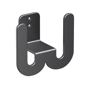 Giá để dép nhà tắm đa năng, thiết kế hiện đại bằng kim loại, gắn tường một tầng, có móc thoát nước, không cần khoan, để giày dép - Product Image 4