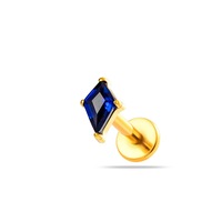 Perhiasan Tindik Telinga Tragus Helix Titanium G23 F136 16G Warna CZ
