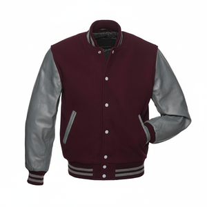 Professional Manufacture Slim Fit Winter <b>Varsity</b> <b>Jacket</b> for Men with Stand Collar <b>Vintage</b> Style Denim Fabric - Product Image 1