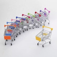 Mini Supermarket Foldable Toy Shopping Trolley Cart