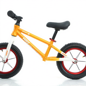 Vélo d'équilibre <span class=keywords><strong>pour</strong></span> enfants en aluminium durable de haute qualité, avec blocs de couleur, pneus de 12 pouces, selle en cuir écologique <span class=keywords><strong>pour</strong></span> tout-petits - Product Image 1