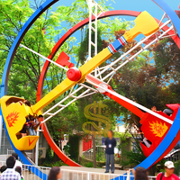 Manège familial rotatif en forme d'anneau, équipement d'amusement pour parc de loisirs, manège à sensations fortes pour enfants