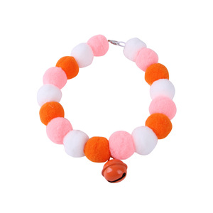 Hotsale Pet Collar Elastic Fur Ball Cat Collar with Bell Dog Collar