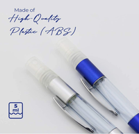 Flacon pulvérisateur de 5 ml avec vaporisateur pour désinfectant pour les mains à l'alcool ou parfum de voyage portable