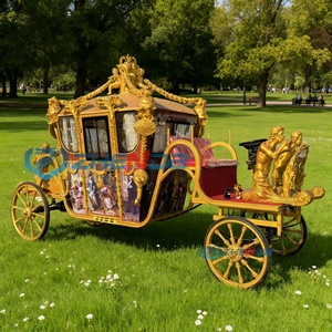 2026 Chariot de luxe électrique pour chevaux, Calèche royale à chevaux, Transport spécial, Calèche de mariage - Product Image 2