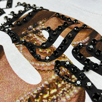 T-shirt sans manches en coton tricoté avec imprimé lettres, style streetwear estival, personnalisé avec strass, graphique surdimensionné pour homme