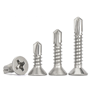 สกรูเจาะยึดหัวจม เกลียวเมตริก M4 เหล็กกล้าคาร์บอน ชุบสังกะสี สำหรับหลังคาโลหะ - Product Image 2