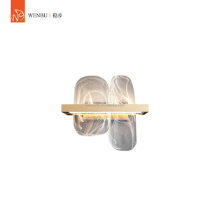 Lampe murale en verre artisanal contemporaine pour villa, hôtel, hall d'entrée, salon - Product Image 6