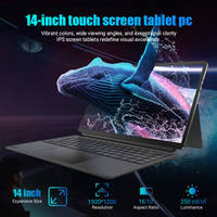 14.1 "N95 CPU 16GB 512GB Win 11 Surface Tablette Écran Tactile Cas 16GB 512GB Tpye-c Business Office Tablet PC Portable 2 en 1