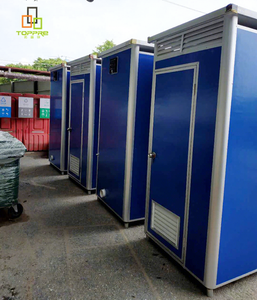 TOPPREプレハブトイレサンドイッチパネルポータブルトイレ屋外用可動式建設現場プレハブトイレキュービクルモバイルトイレ - Product Image 2