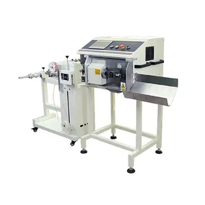 Fully auto concentric cable cut and stripping machine shielded cable rotary blades peeling machine