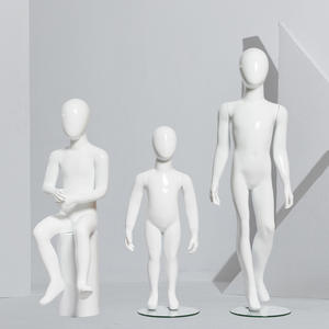 ภาพแอบสแตรกต์รูปหัวไข่สีขาวหุ่นจำลองสำหรับเด็กวัยรุ่นเด็กผู้หญิงเด็กผู้ชายตัวเล็ก - Product Image 3