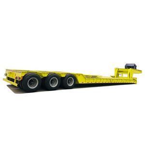 Heavy Duty Multi Function 40ft 3 4 Axle 80-200 Ton Lowboy Lowbed Low Bed 200 Ton Trailer Truck