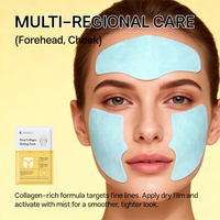 Patch Fondant au Collagène OEM avec Collagène et Glutathion Hydratant et Raffermissant pour le Front et les Joues – Soin Multi-Régions pour un Effet Tenseur Cutané