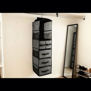 Factory Supplier <b>Collapsible</b> Foldable Wardrobe Hanging Fabric <b>Storage</b> Container for Clothes Bedding Toys - Product Image 3