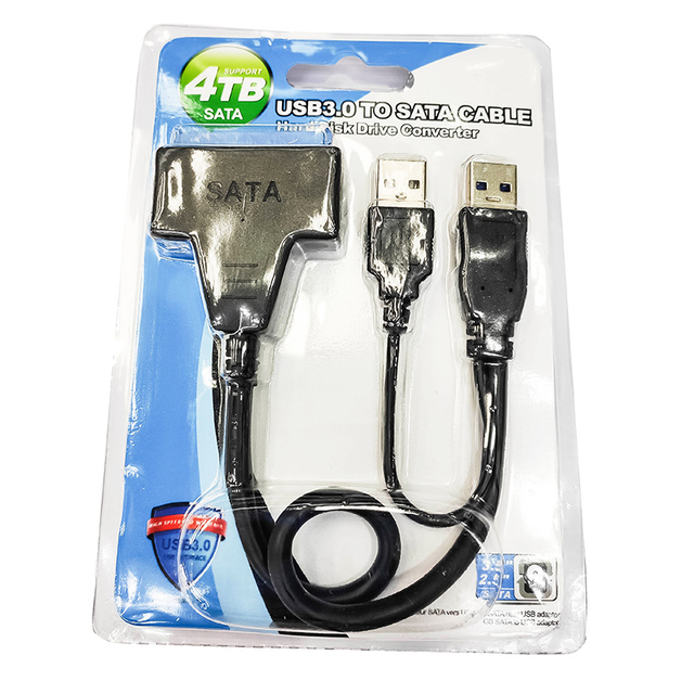 USB3.0 Easy Drive Cable SATA Data Cable for 2.5 Inch SSD & SATA Hard Disk up to 4TB Computer Accessory with 12 Months Warranty