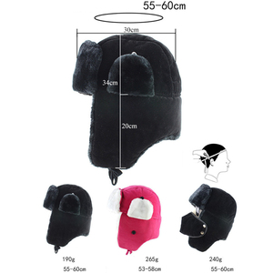 Mujeres Hombres Gorros cálidos Espesar <span class=keywords><strong>Ushanka</strong></span> Ciclismo Orejeras Sombrero ruso Invierno al aire libre Insignia soviética Trooper Sombreros Sombrero Proveedor - Product Image 2